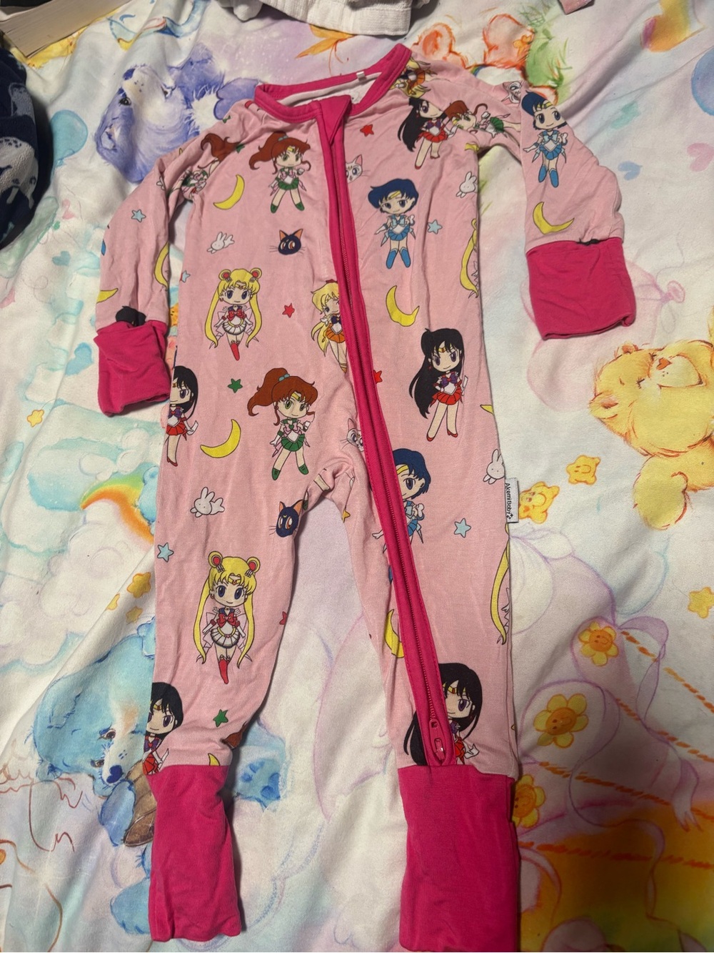 Akemi baby Sailor Moon Pink Girls' One-Piece Pajama